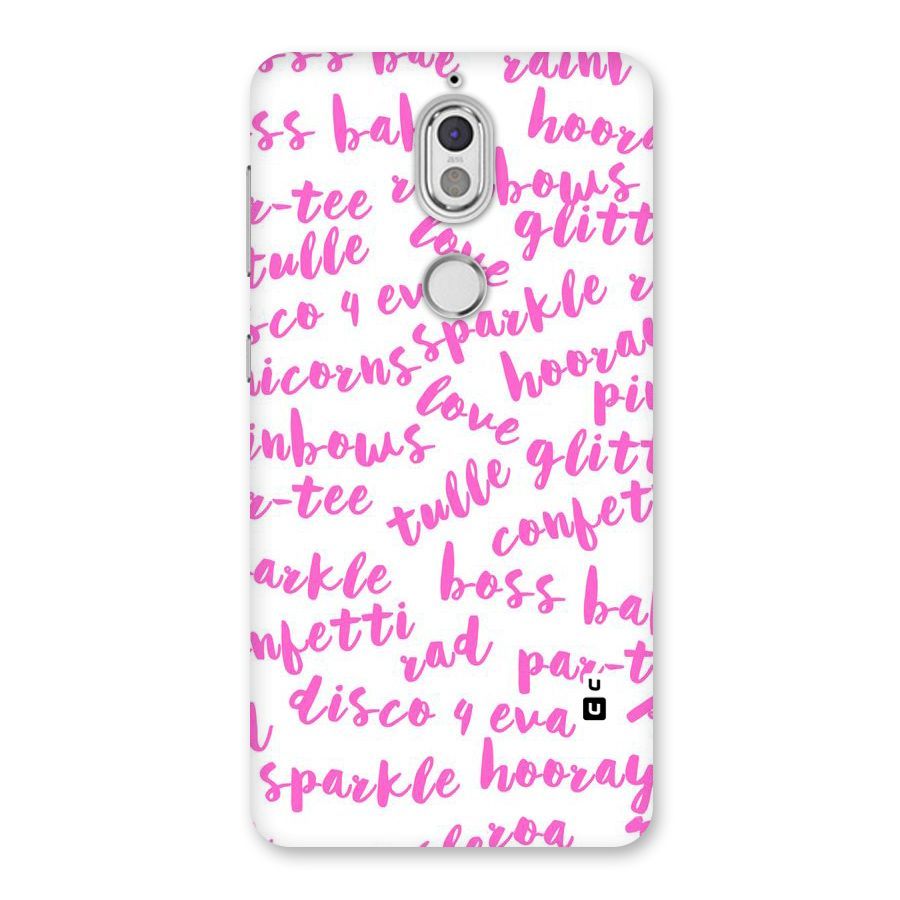 Sparkle Love Back Case for Nokia 7