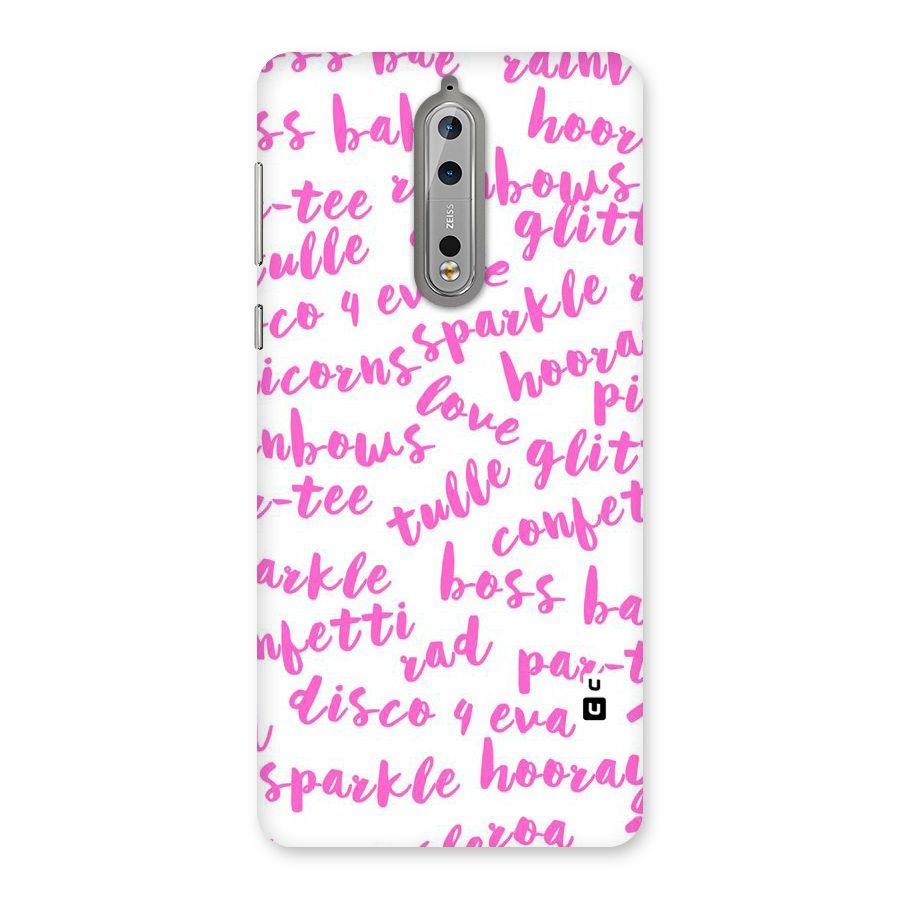 Sparkle Love Back Case for Nokia 8