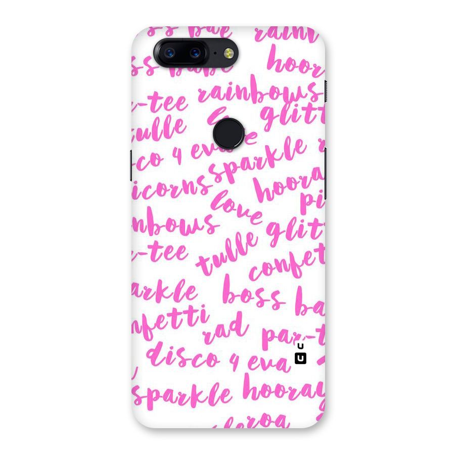 Sparkle Love Back Case for OnePlus 5T