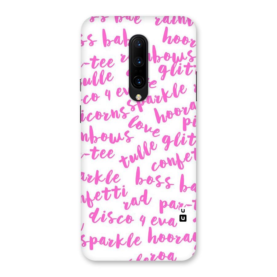 Sparkle Love Back Case for OnePlus 7 Pro
