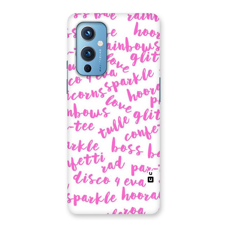 Sparkle Love Back Case for OnePlus 9