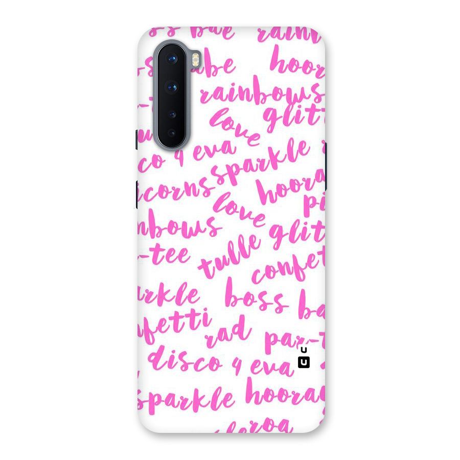 Sparkle Love Back Case for OnePlus Nord