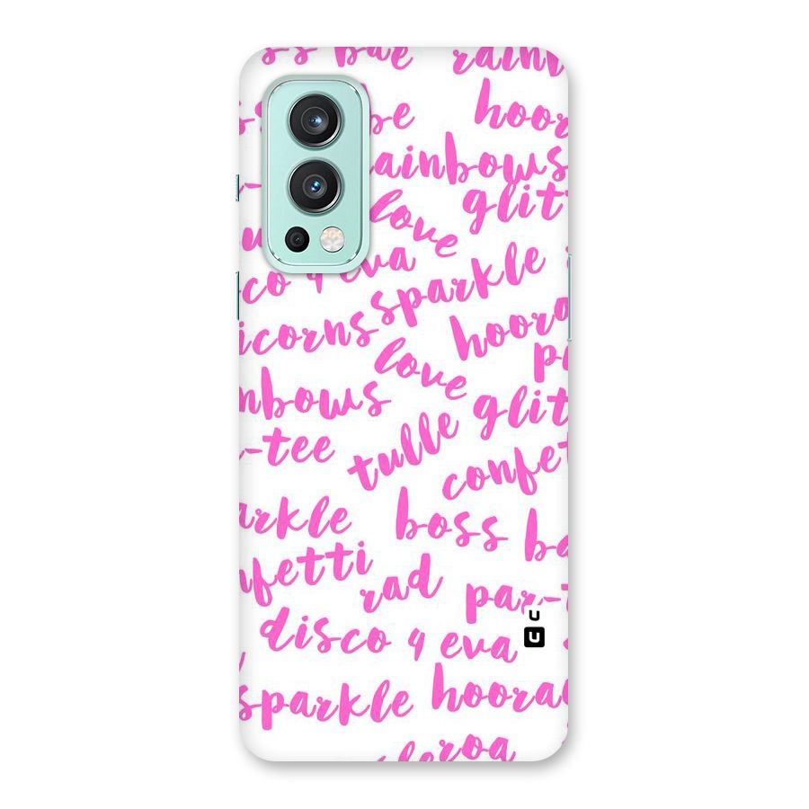Sparkle Love Back Case for OnePlus Nord 2 5G