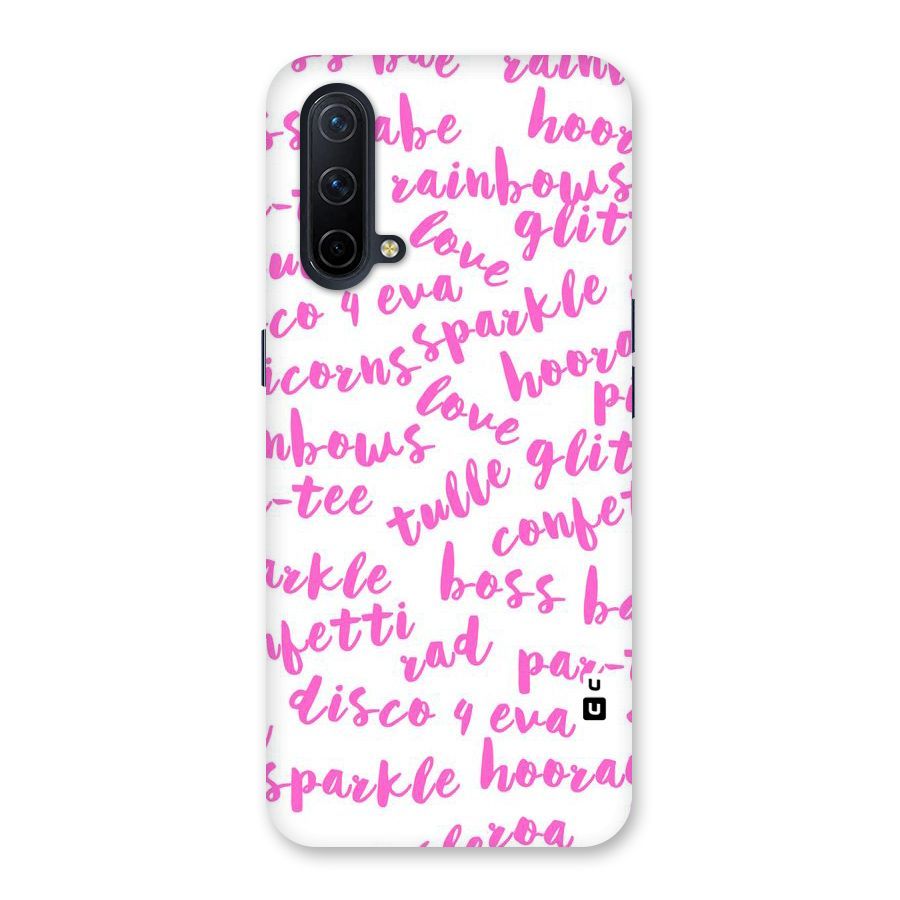 Sparkle Love Back Case for OnePlus Nord CE 5G