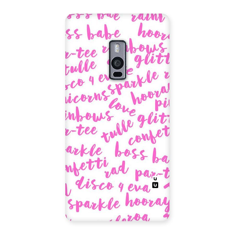 Sparkle Love Back Case for OnePlus Two