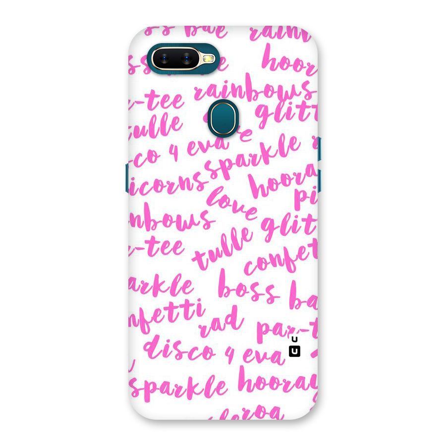 Sparkle Love Back Case for Oppo A11k