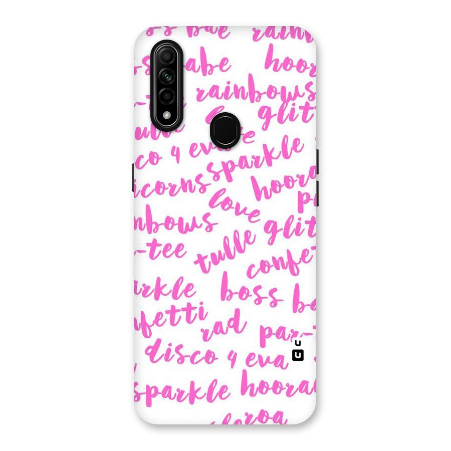 Sparkle Love Back Case for Oppo A31