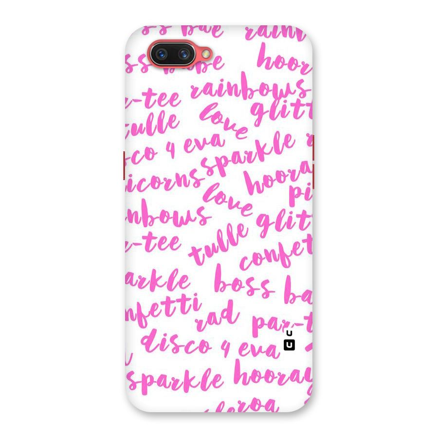 Sparkle Love Back Case for Oppo A3s