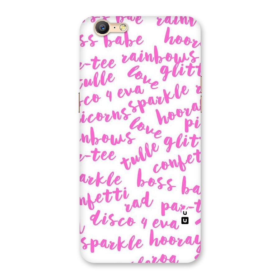 Sparkle Love Back Case for Oppo A57