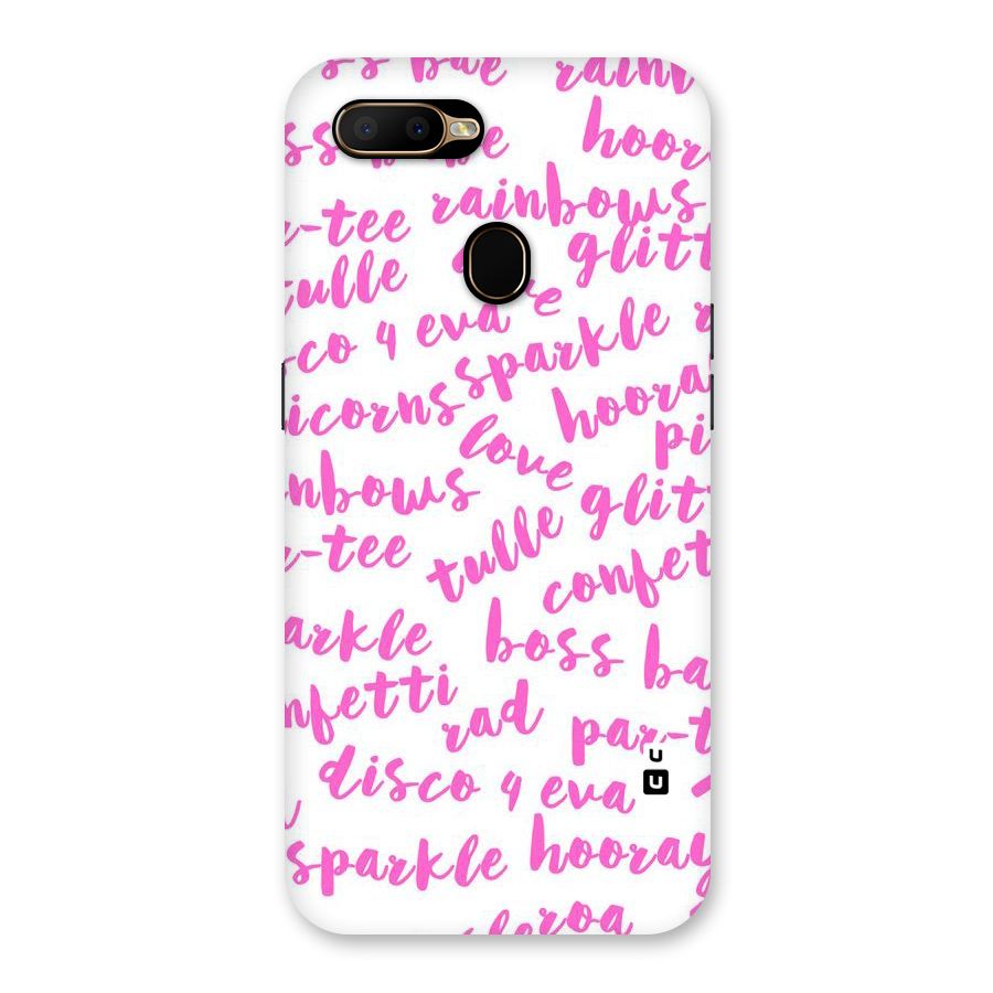 Sparkle Love Back Case for Oppo A5s