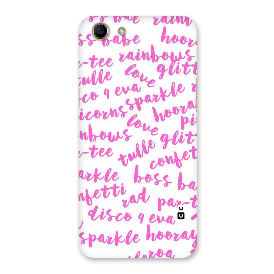 Sparkle Love Back Case for Oppo A83 (2018)