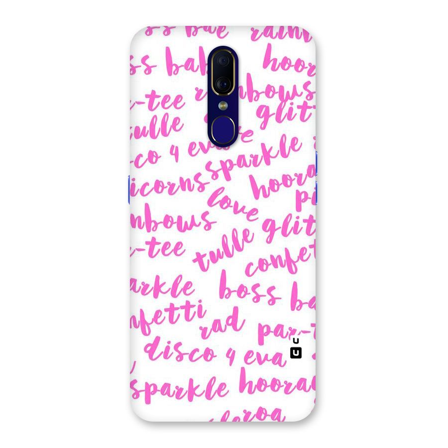Sparkle Love Back Case for Oppo A9
