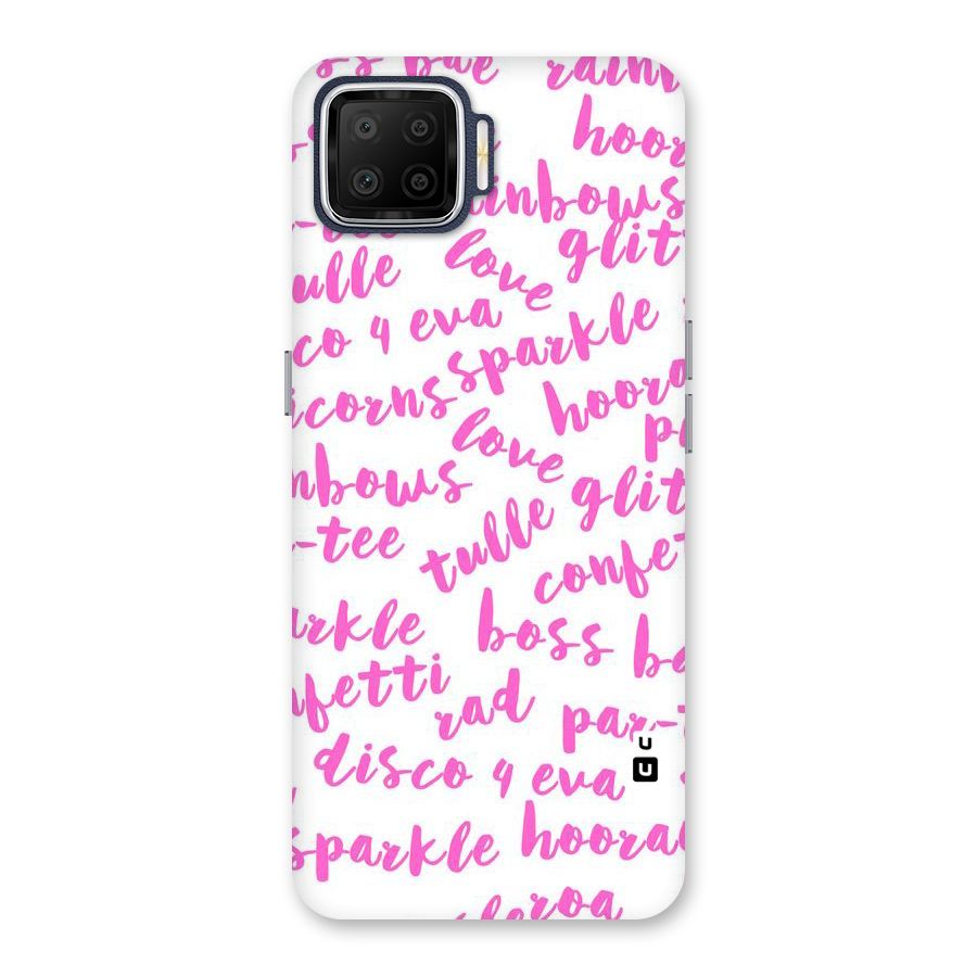 Sparkle Love Back Case for Oppo F17