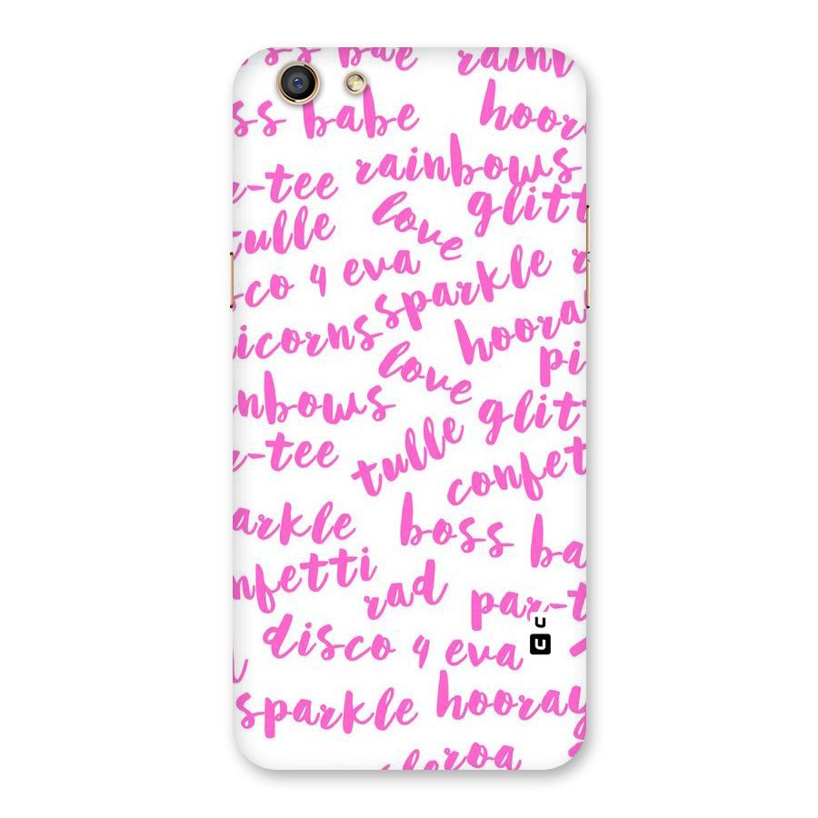 Sparkle Love Back Case for Oppo F3