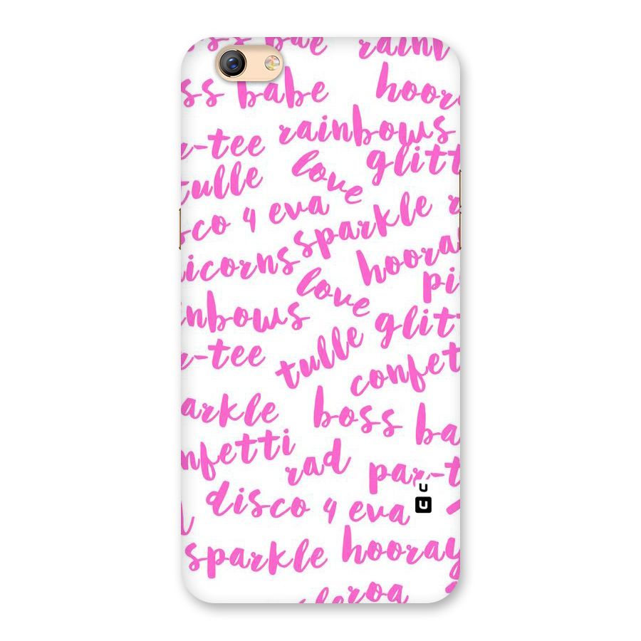 Sparkle Love Back Case for Oppo F3 Plus