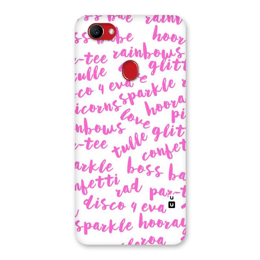 Sparkle Love Back Case for Oppo F7