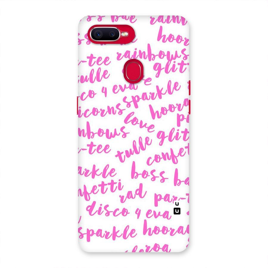 Sparkle Love Back Case for Oppo F9 Pro