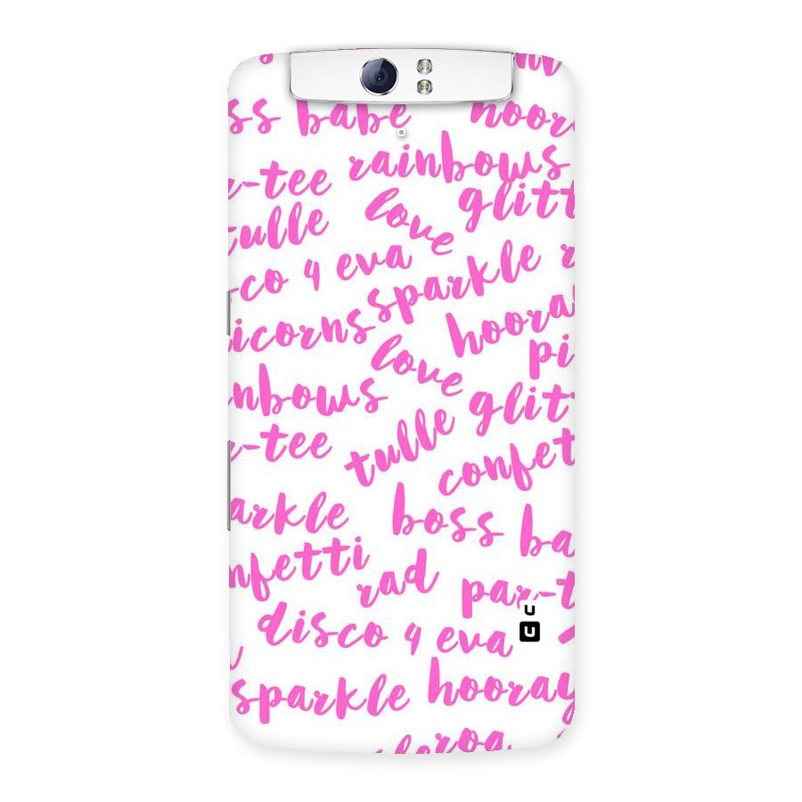 Sparkle Love Back Case for Oppo N1