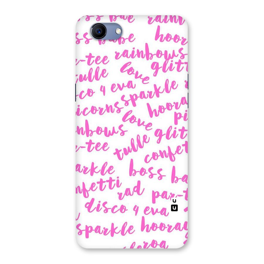 Sparkle Love Back Case for Oppo Realme 1