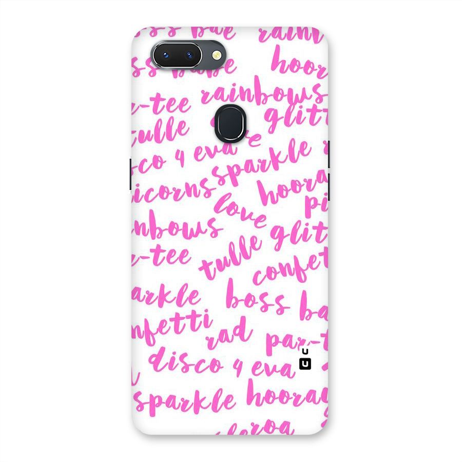 Sparkle Love Back Case for Oppo Realme 2