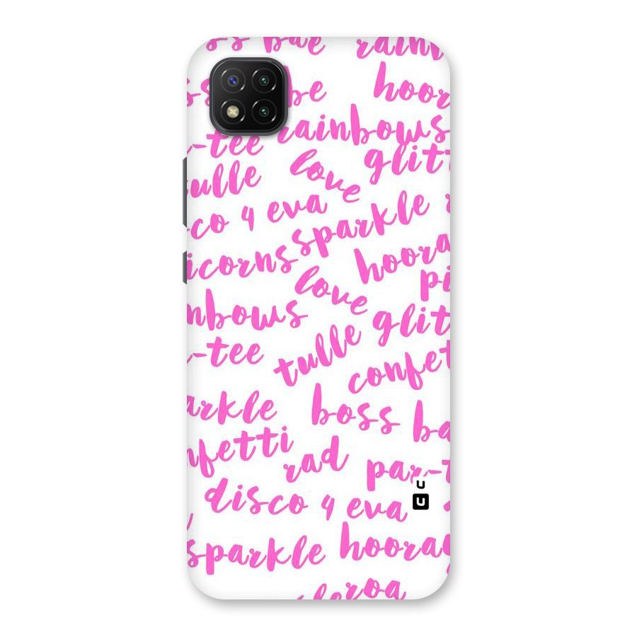 Sparkle Love Back Case for Poco C3