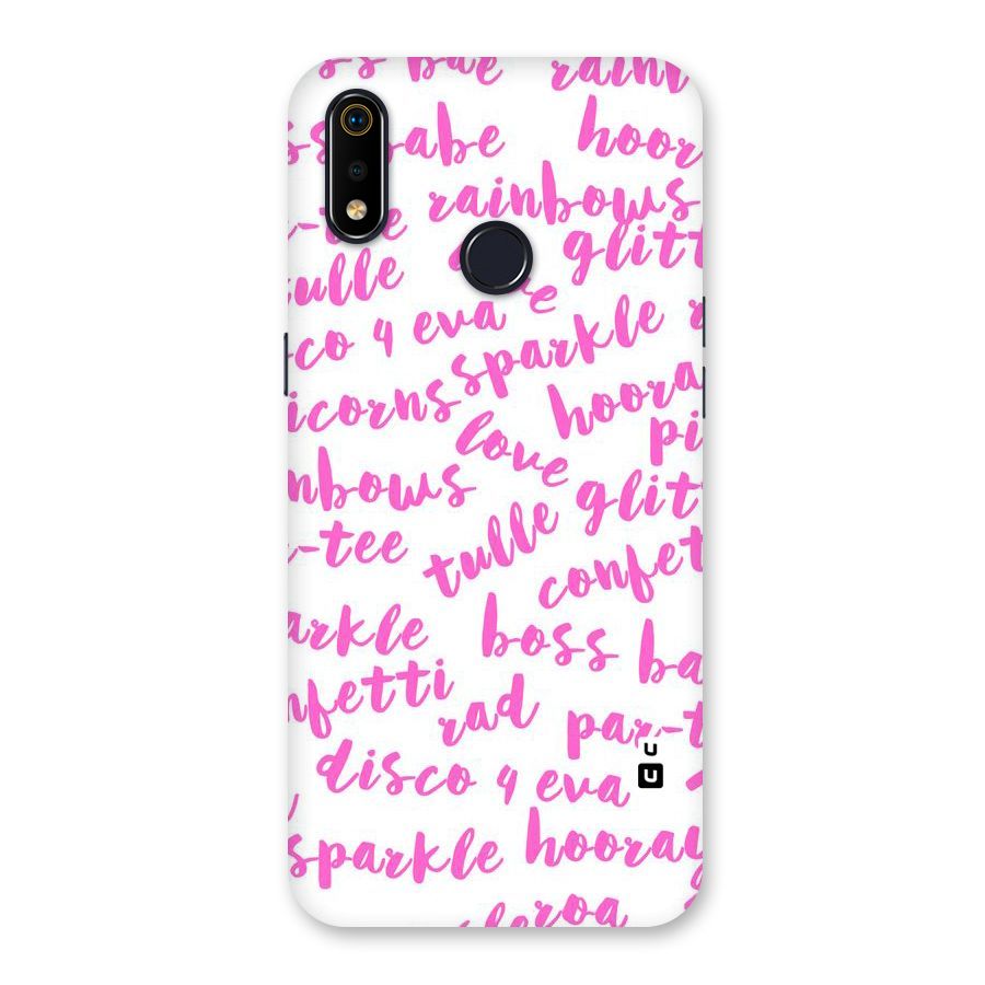 Sparkle Love Back Case for Realme 3i