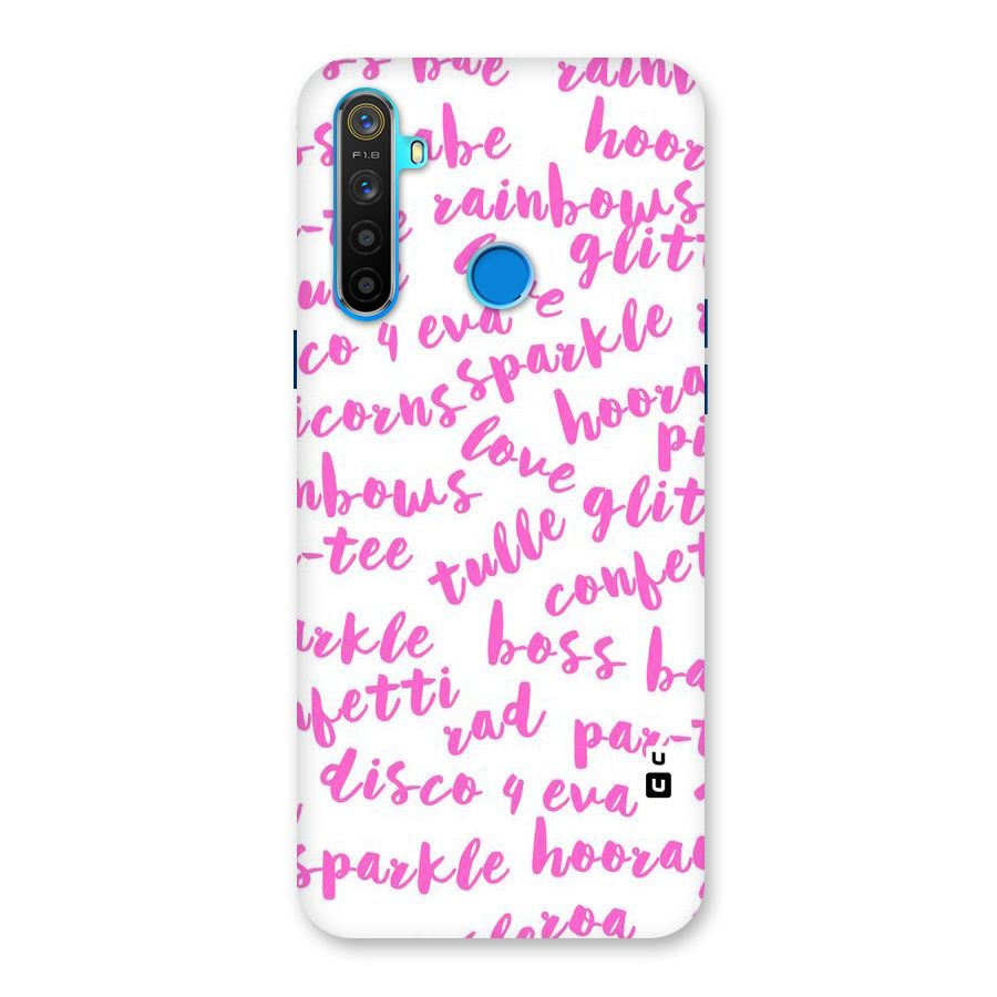 Sparkle Love Back Case for Realme 5s
