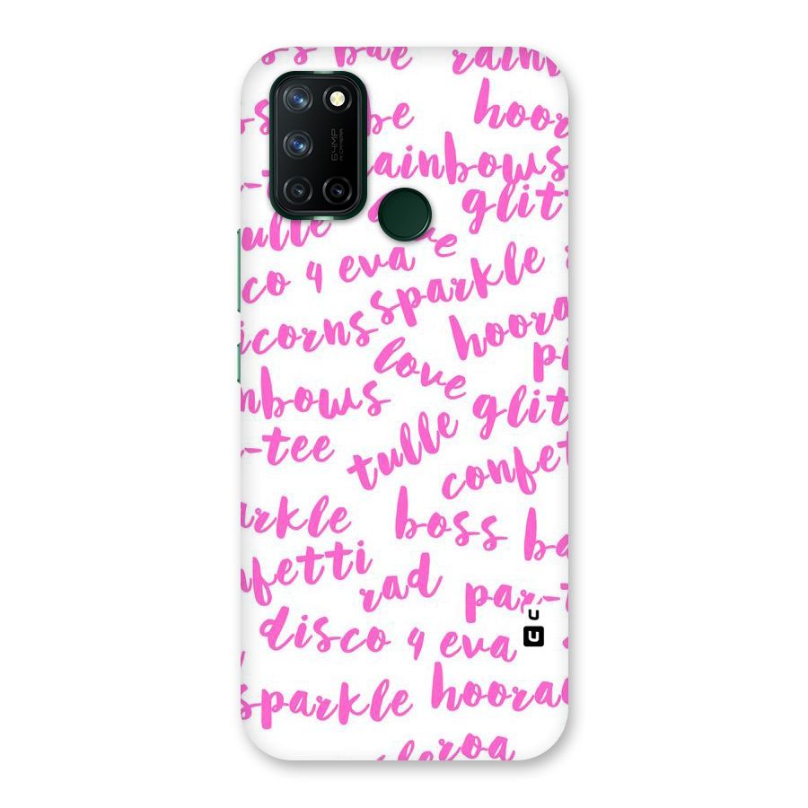 Sparkle Love Back Case for Realme 7i
