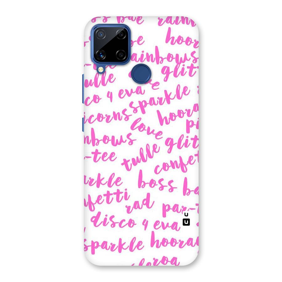 Sparkle Love Back Case for Realme C15