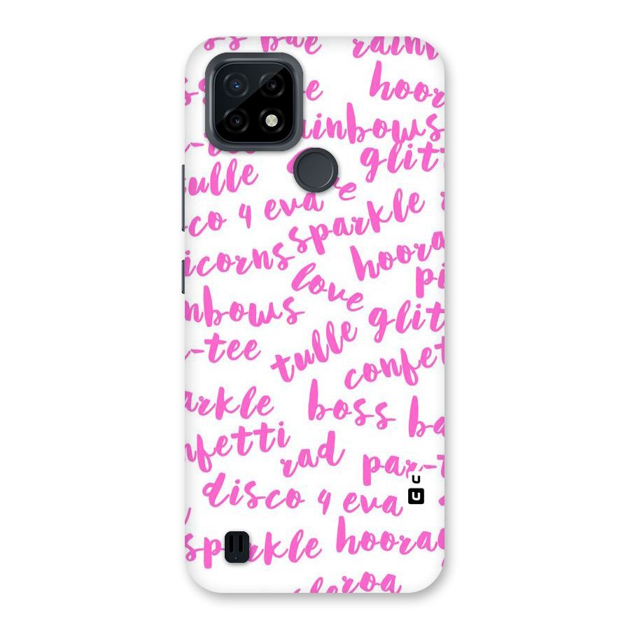 Sparkle Love Back Case for Realme C21