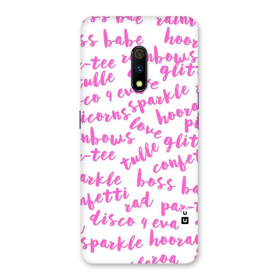Sparkle Love Back Case for Realme X