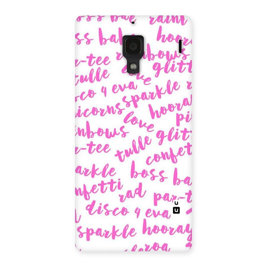 Sparkle Love Back Case for Redmi 1S