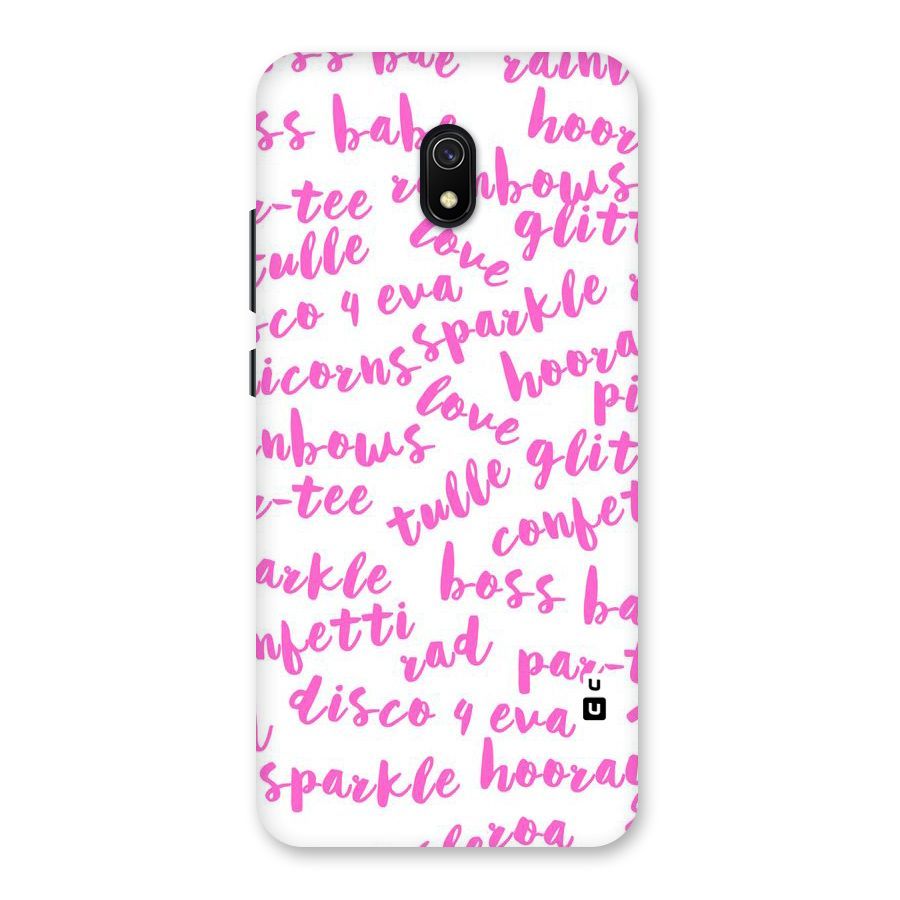 Sparkle Love Back Case for Redmi 8A
