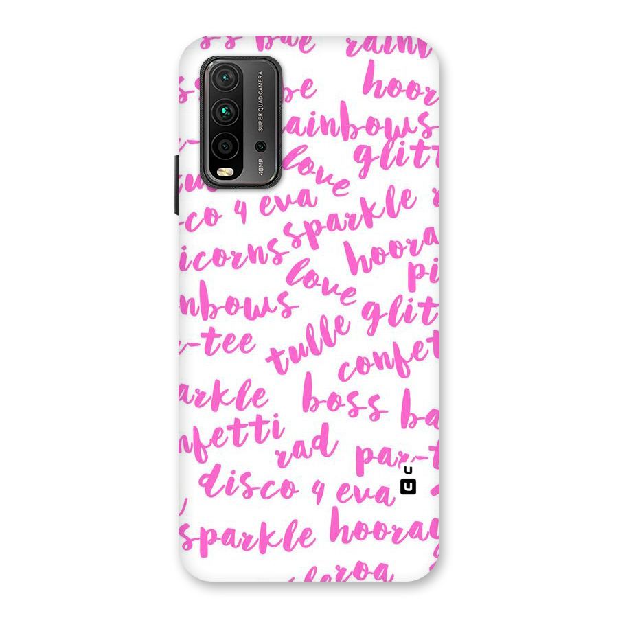 Sparkle Love Back Case for Redmi 9 Power