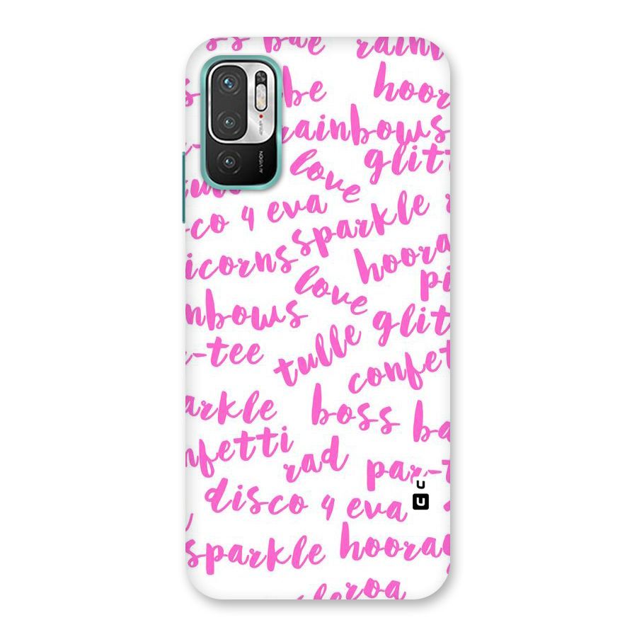 Sparkle Love Back Case for Redmi Note 10T 5G