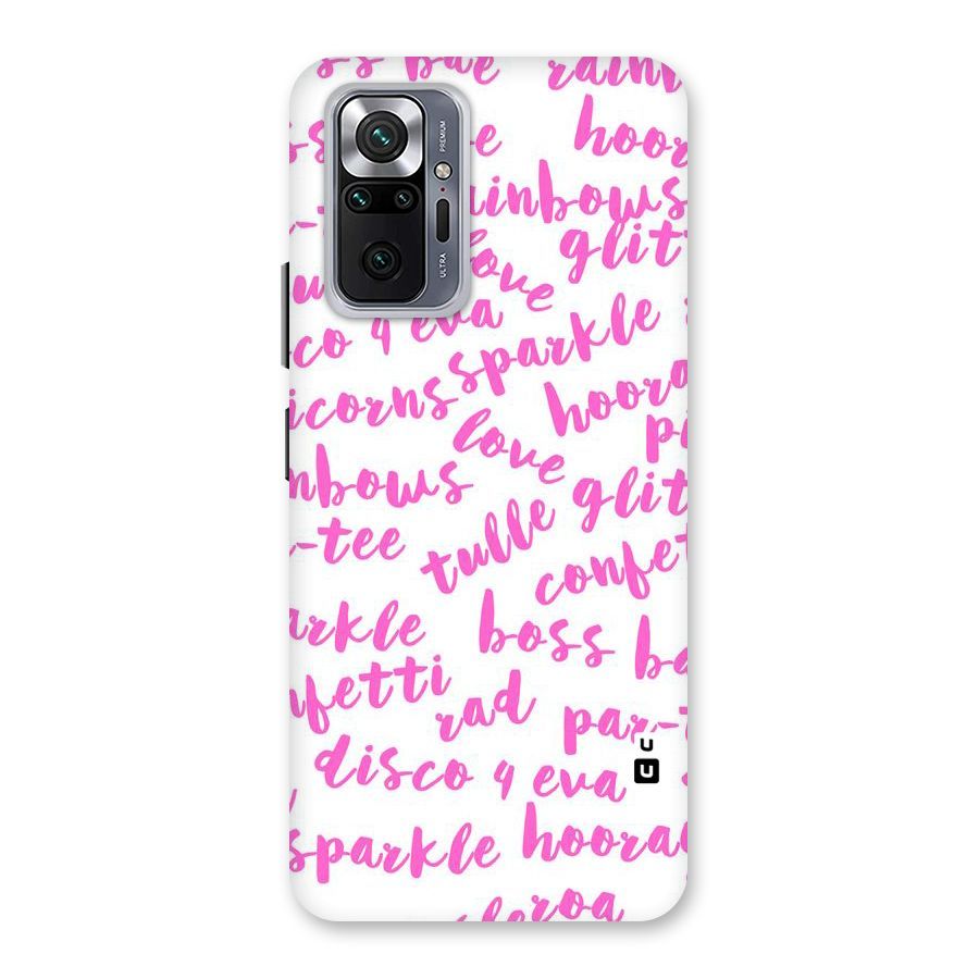 Sparkle Love Back Case for Redmi Note 10 Pro Max