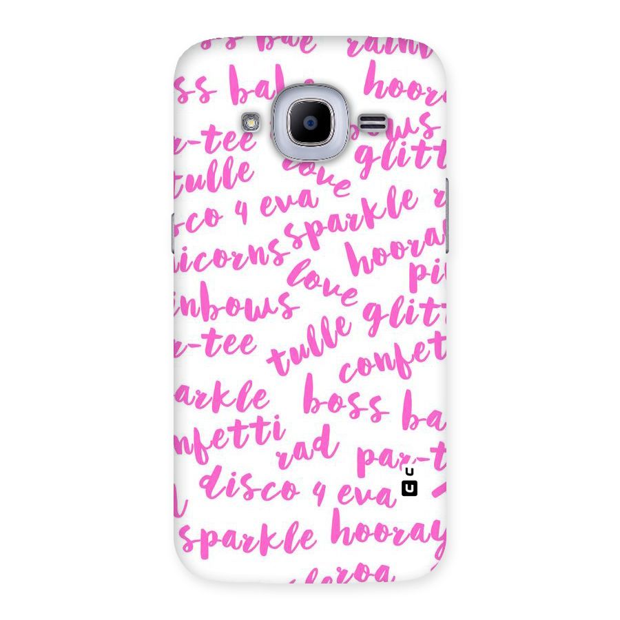 Sparkle Love Back Case for Samsung Galaxy J2 2016