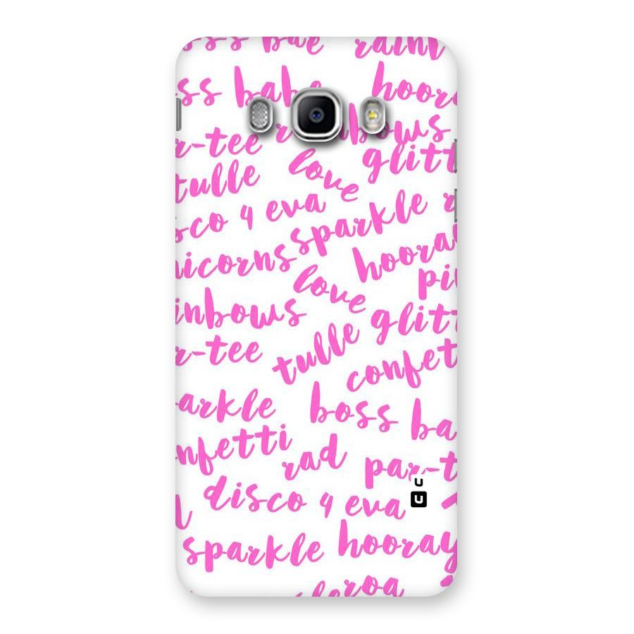 Sparkle Love Back Case for Samsung Galaxy J5 2016