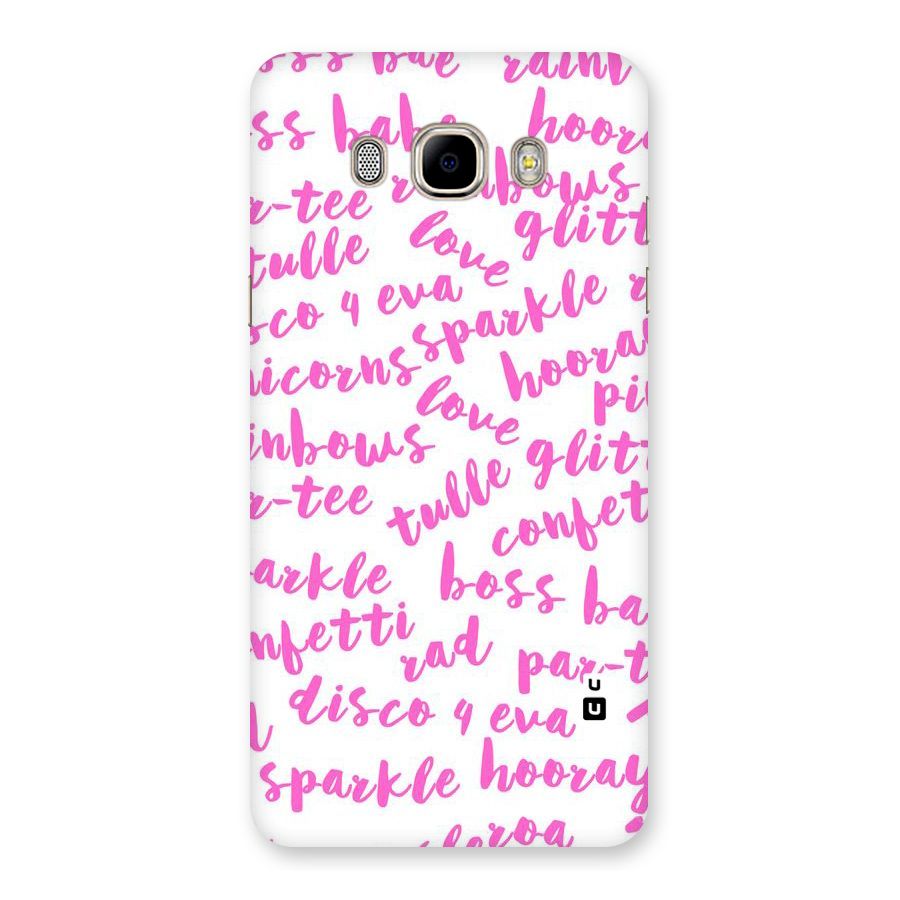 Sparkle Love Back Case for Samsung Galaxy J7 2016