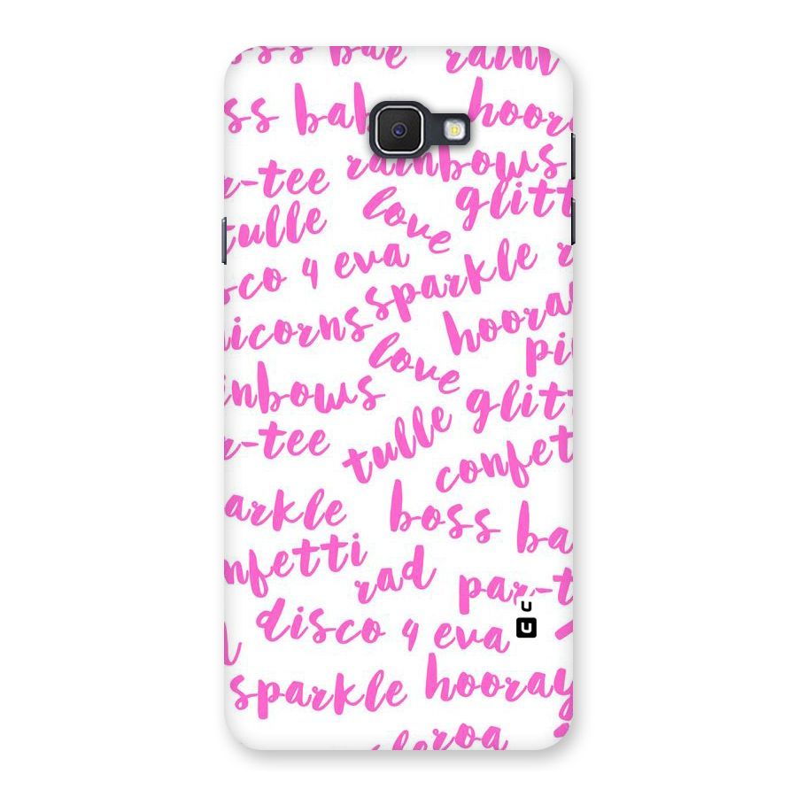 Sparkle Love Back Case for Samsung Galaxy J7 Prime