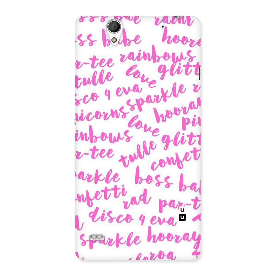 Sparkle Love Back Case for Sony Xperia C4