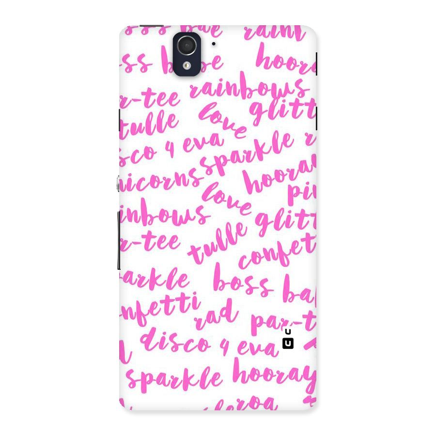 Sparkle Love Back Case for Sony Xperia Z