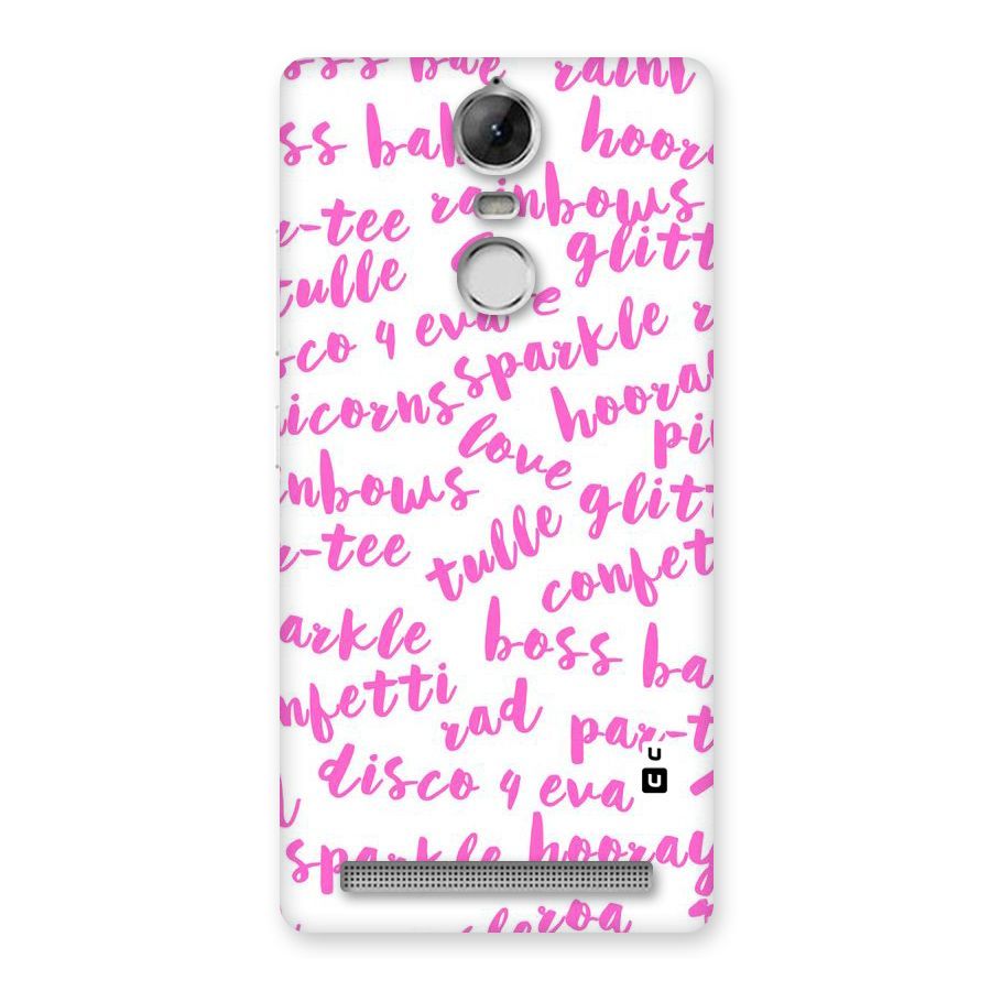 Sparkle Love Back Case for Vibe K5 Note