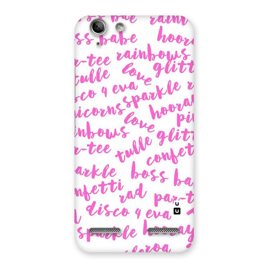 Sparkle Love Back Case for Vibe K5 Plus