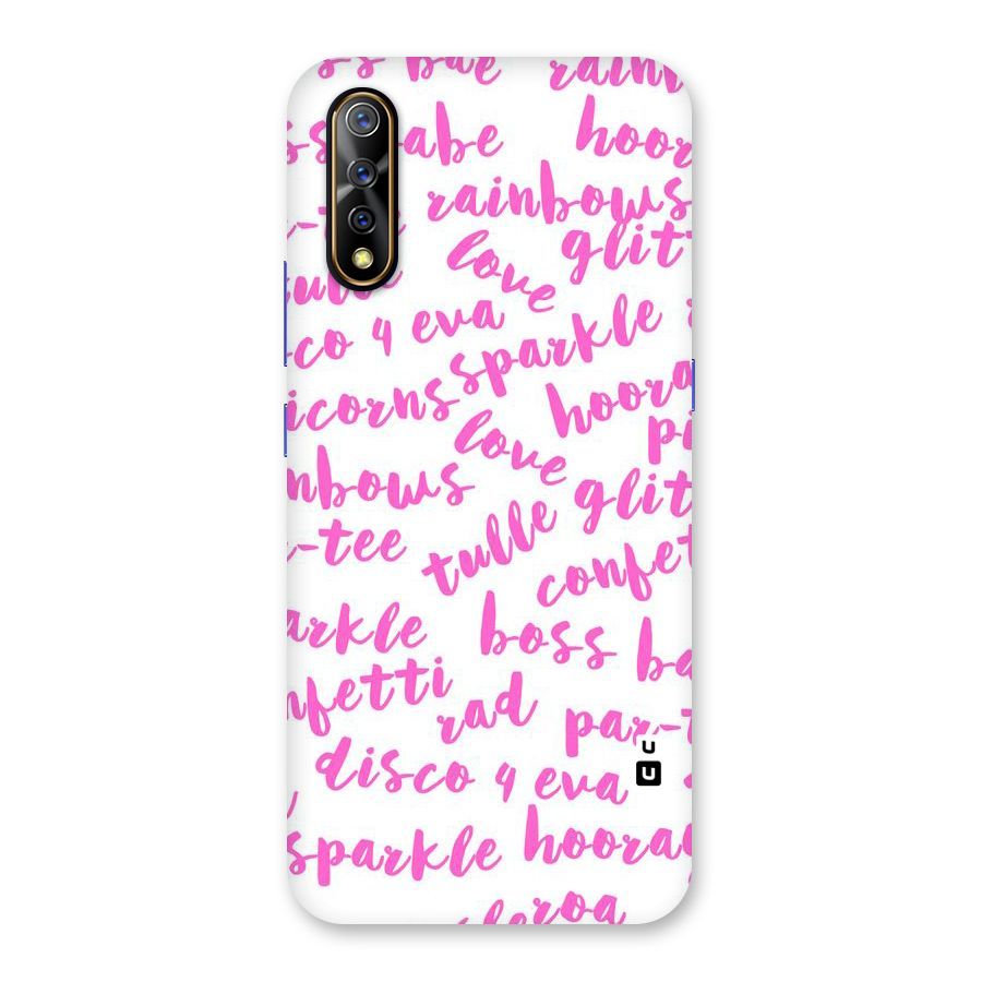 Sparkle Love Back Case for Vivo S1
