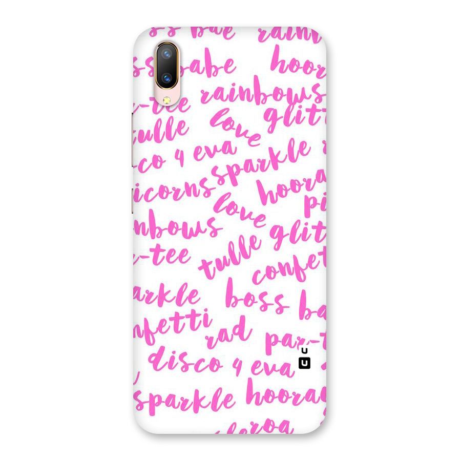 Sparkle Love Back Case for Vivo V11 Pro