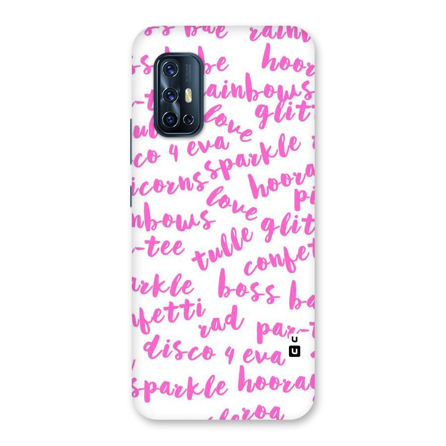 Sparkle Love Back Case for Vivo V17