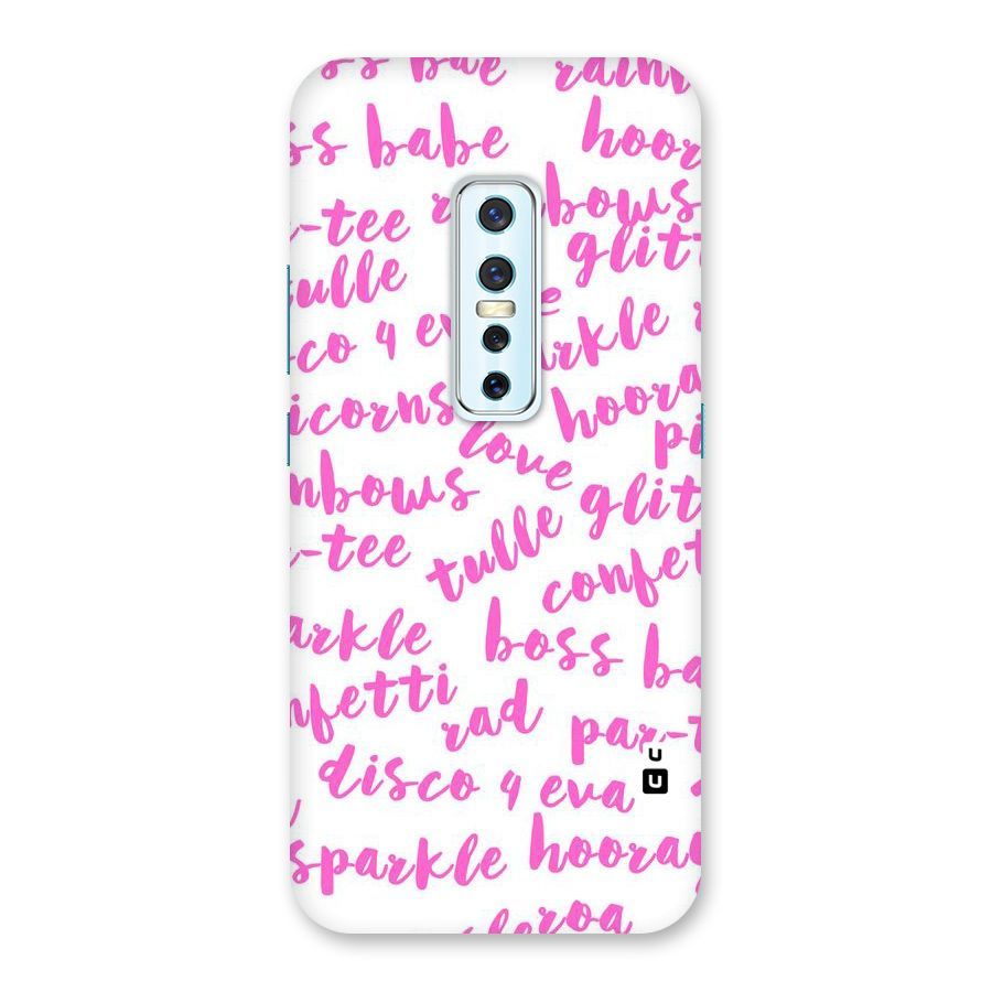Sparkle Love Back Case for Vivo V17 Pro