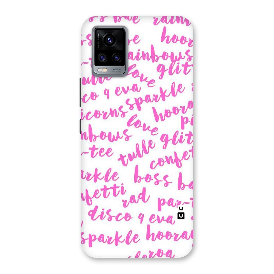 Sparkle Love Back Case for Vivo V20