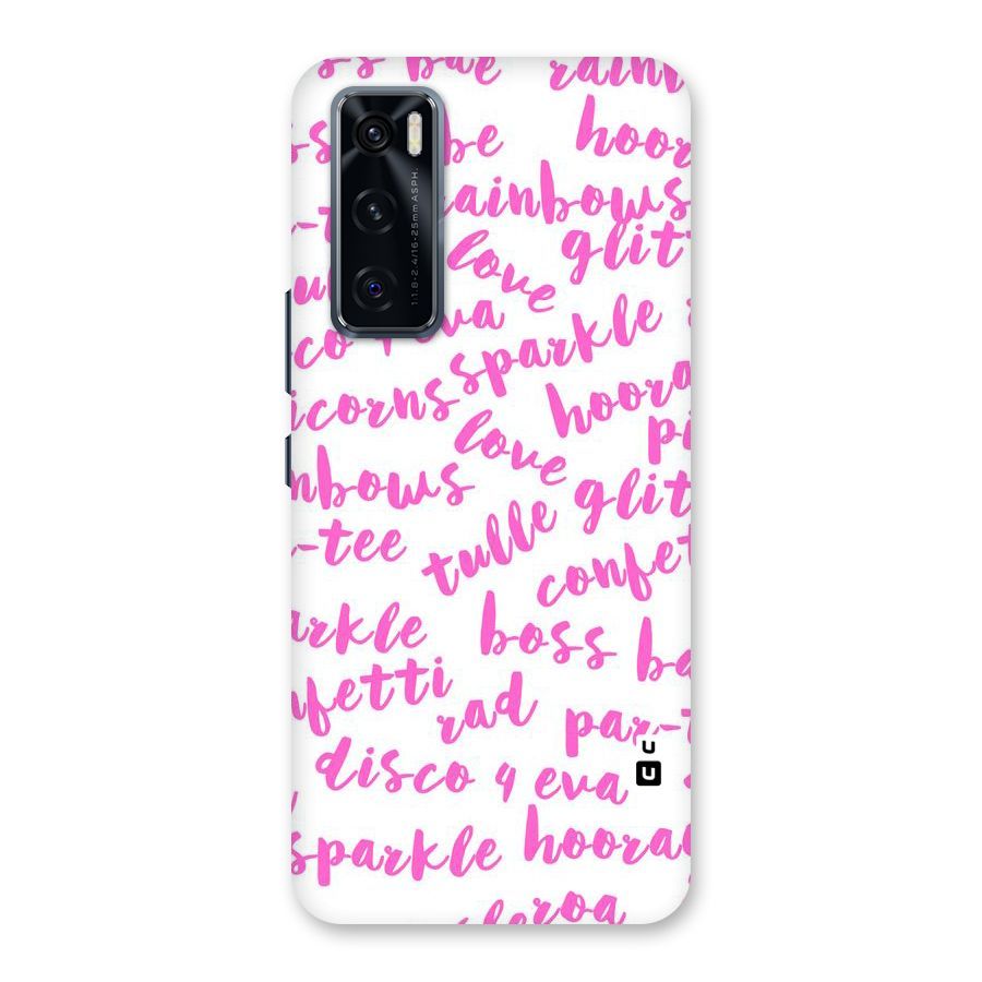 Sparkle Love Back Case for Vivo V20 SE